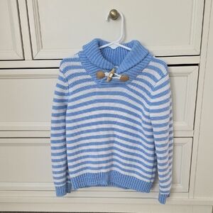 Janie and Jack Blue And White Striped Sweater